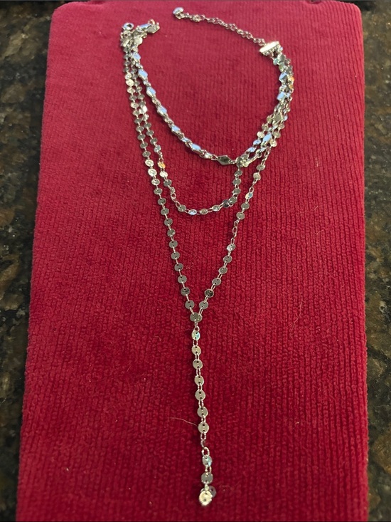 BaubleBar Jewelry - BaubleBar Silver Layered Y-Drop Necklace